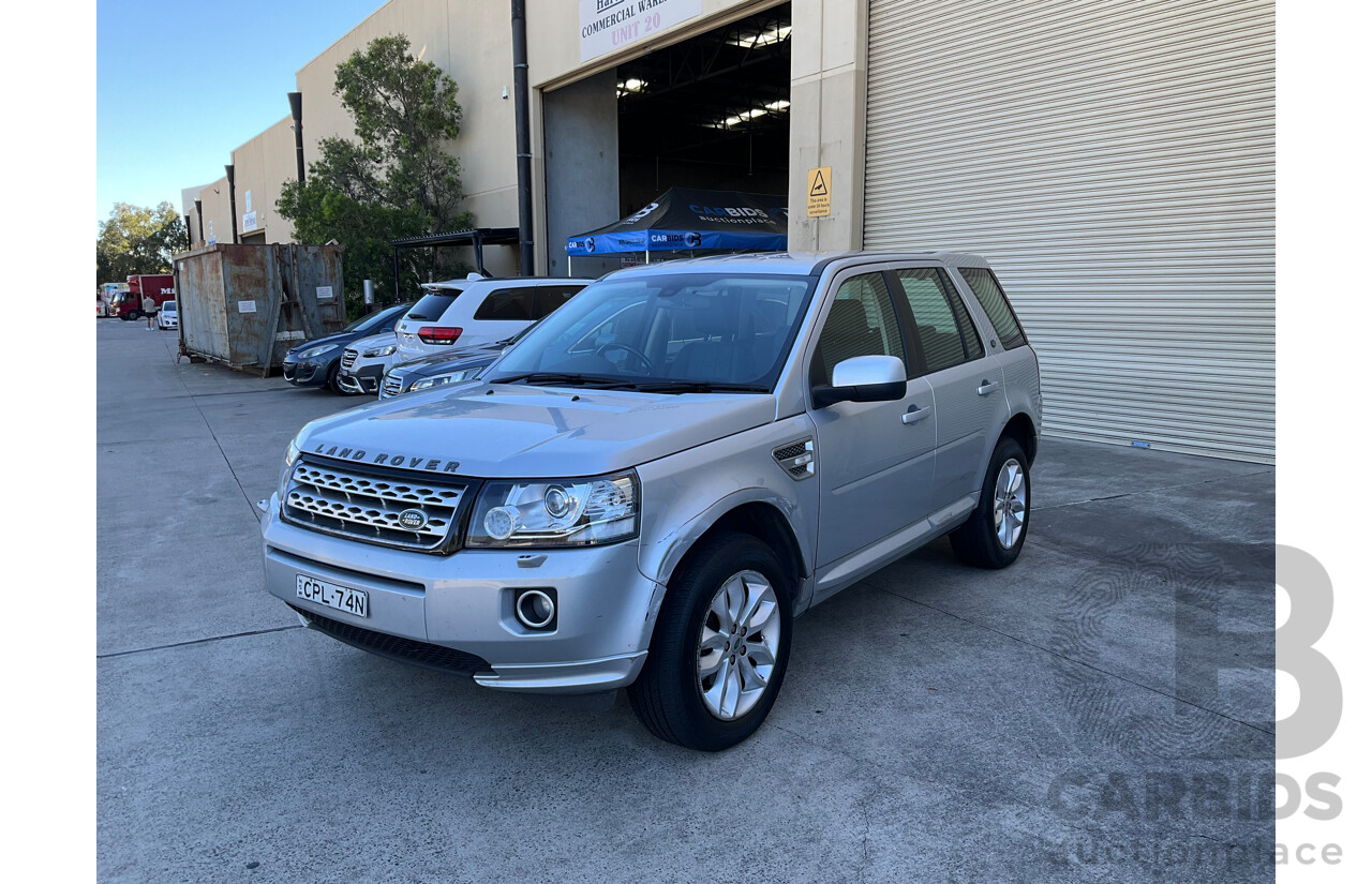 9/2013 Land Rover Freelander 2 SD4 HSE (4x4) LF MY13 4d Wagon Silver Turbo Diesel 2.2L