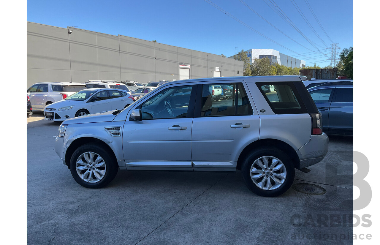 9/2013 Land Rover Freelander 2 SD4 HSE (4x4) LF MY13 4d Wagon Silver Turbo Diesel 2.2L