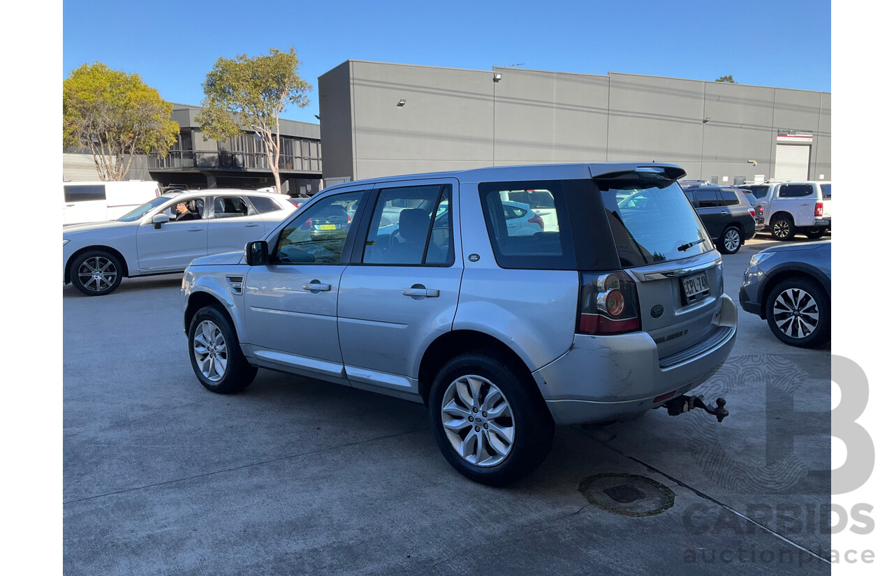 9/2013 Land Rover Freelander 2 SD4 HSE (4x4) LF MY13 4d Wagon Silver Turbo Diesel 2.2L