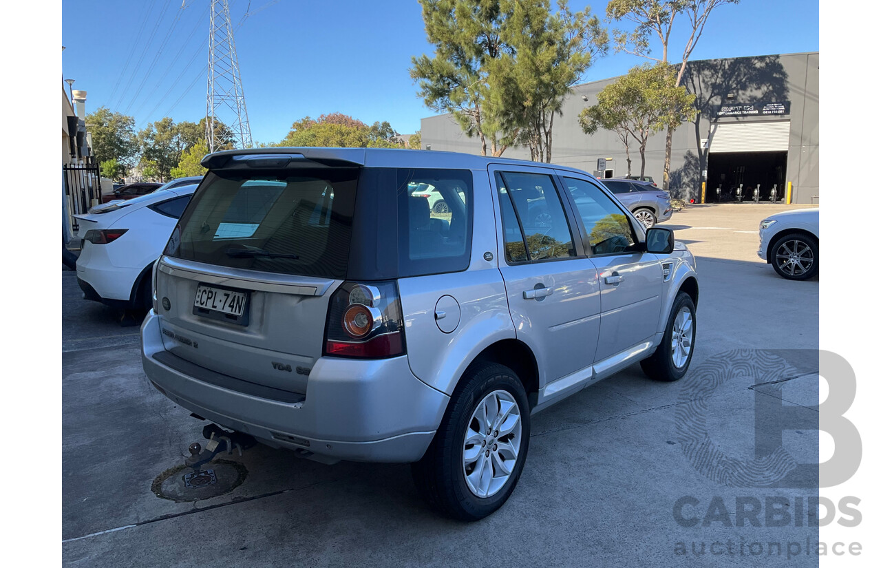 9/2013 Land Rover Freelander 2 SD4 HSE (4x4) LF MY13 4d Wagon Silver Turbo Diesel 2.2L