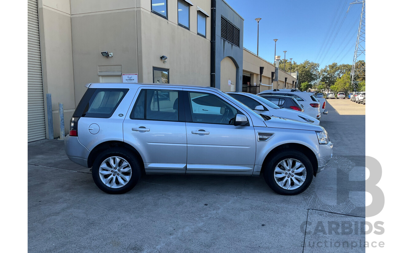 9/2013 Land Rover Freelander 2 SD4 HSE (4x4) LF MY13 4d Wagon Silver Turbo Diesel 2.2L