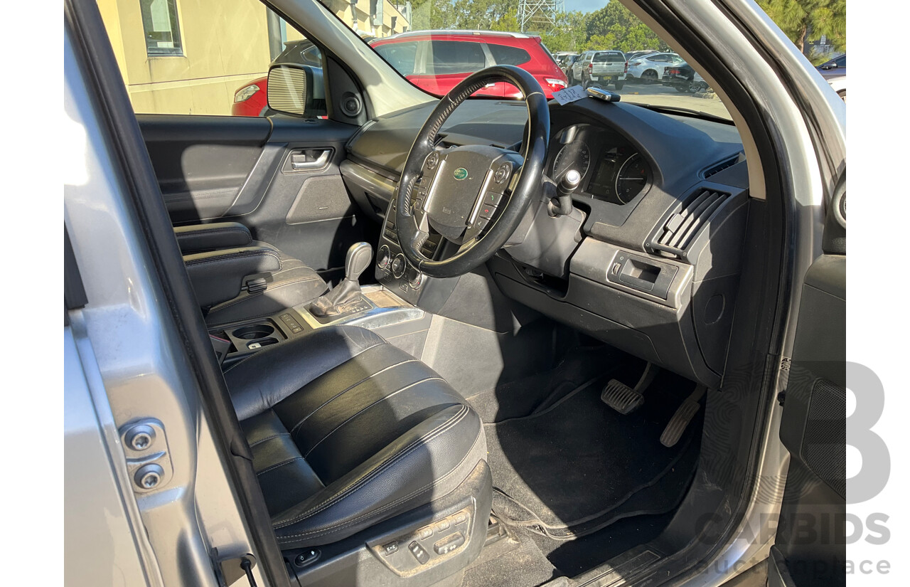 9/2013 Land Rover Freelander 2 SD4 HSE (4x4) LF MY13 4d Wagon Silver Turbo Diesel 2.2L