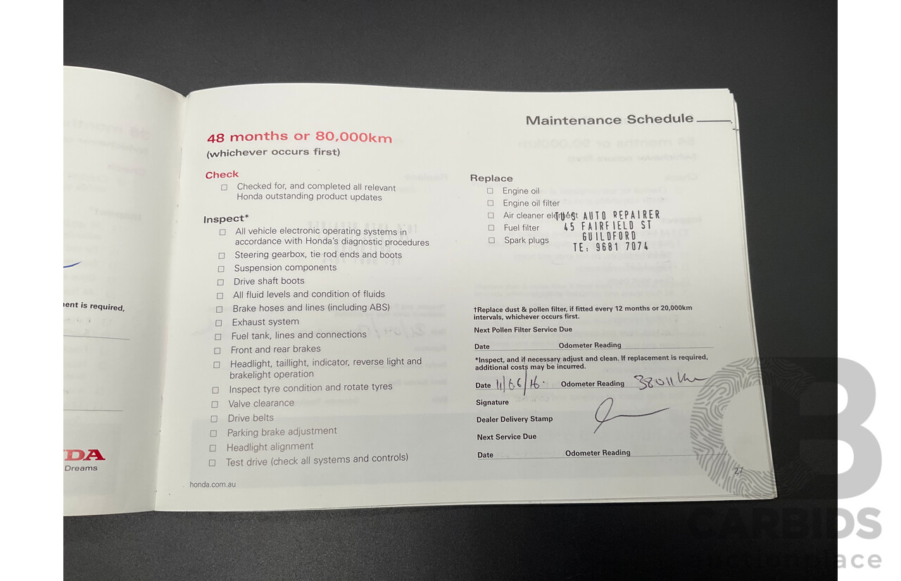 4/2011 Honda CR-V (4x4) Luxury MY10 4d Wagon Grey 2.4L