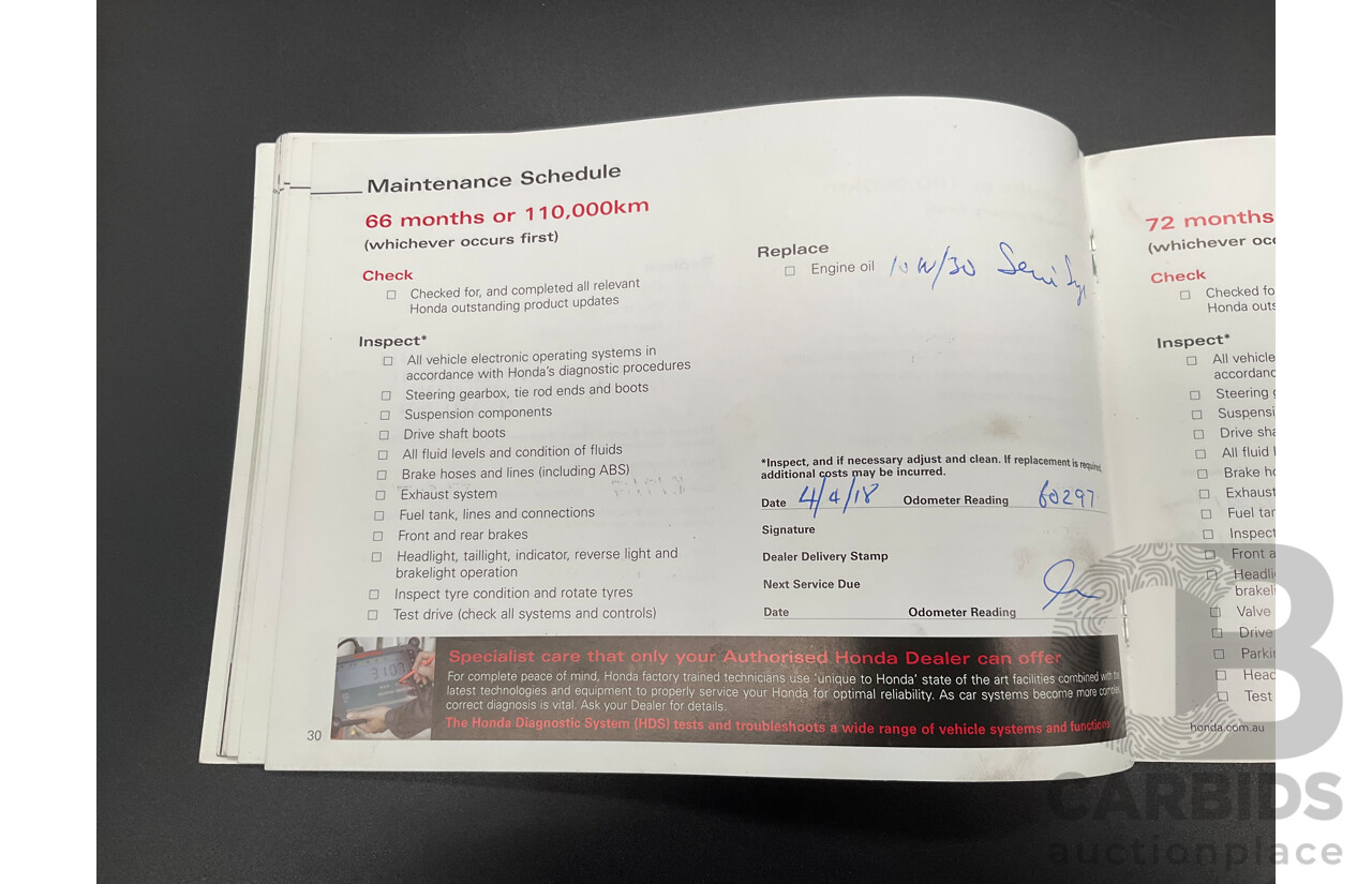 4/2011 Honda CR-V (4x4) Luxury MY10 4d Wagon Grey 2.4L