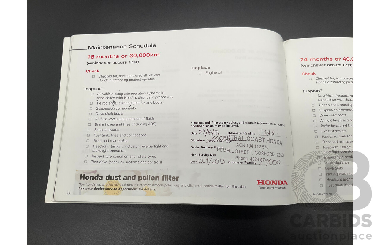 4/2011 Honda CR-V (4x4) Luxury MY10 4d Wagon Grey 2.4L