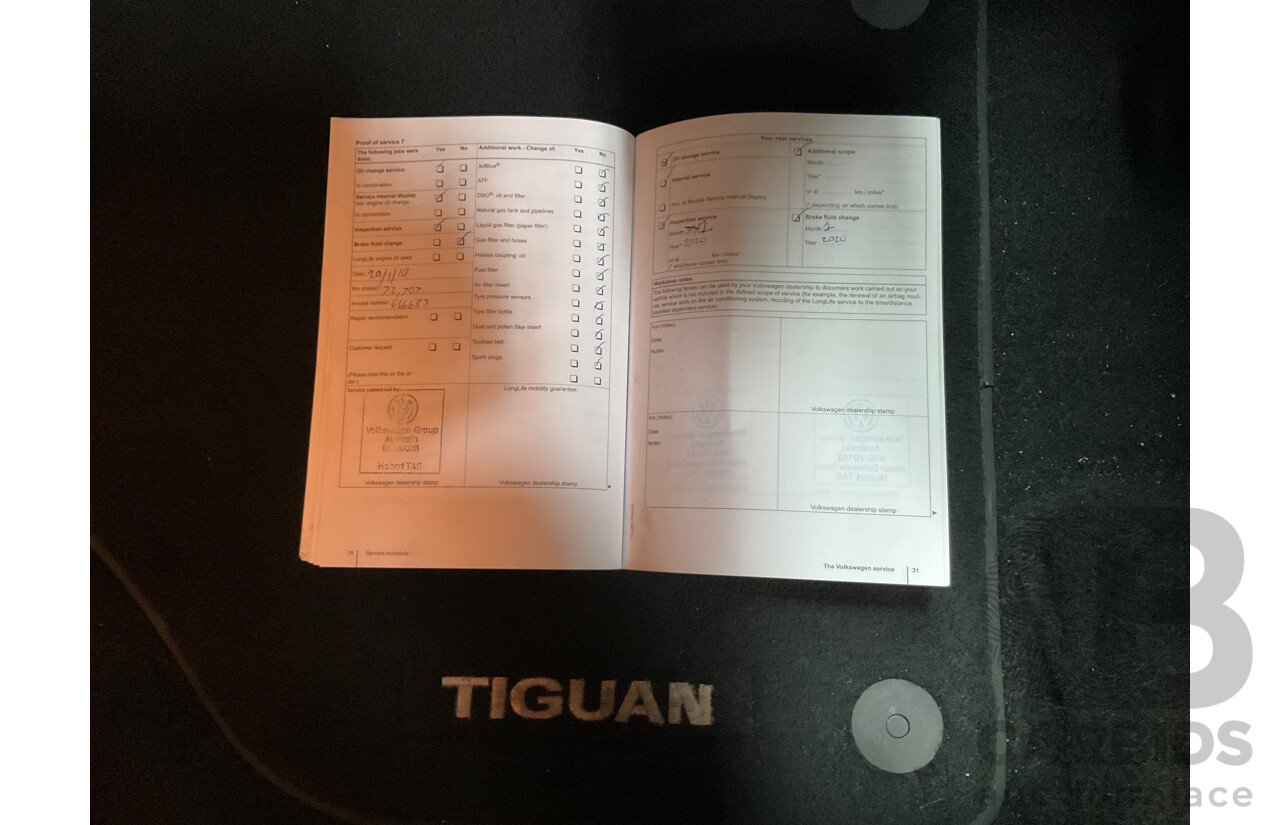 6/2011 Volkswagen Tiguan 125 TSI 5NC MY11 4d Wagon Silver 2.0L