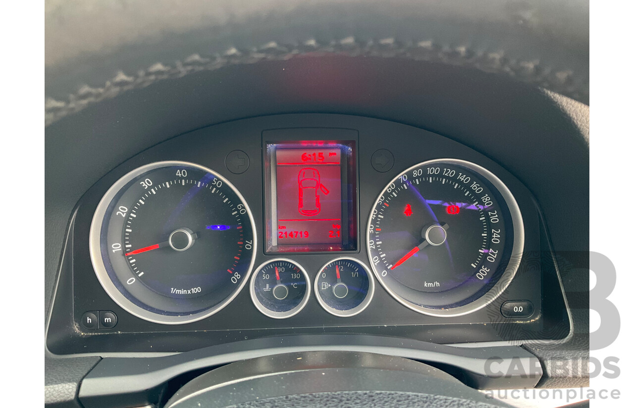 4/2008 Volkswagen Golf GTi 1K MY08 Upgrade 5d Hatchback Black Turbo 2.0L