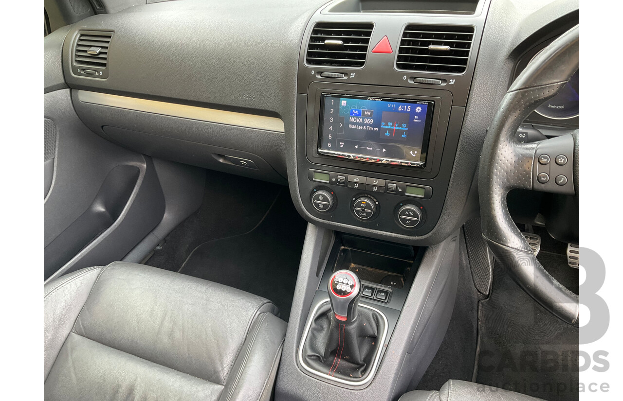 4/2008 Volkswagen Golf GTi 1K MY08 Upgrade 5d Hatchback Black Turbo 2.0L