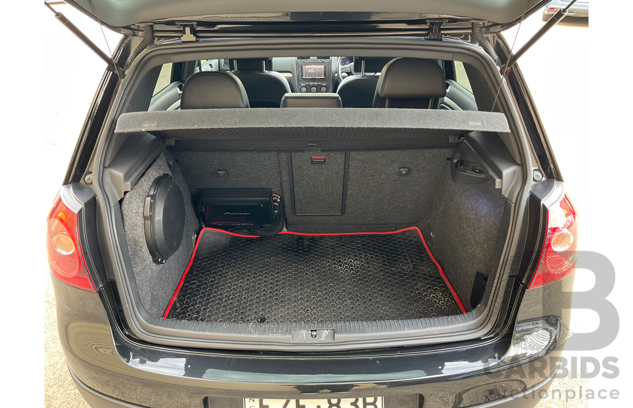 4/2008 Volkswagen Golf GTi 1K MY08 Upgrade 5d Hatchback Black Turbo 2.0L