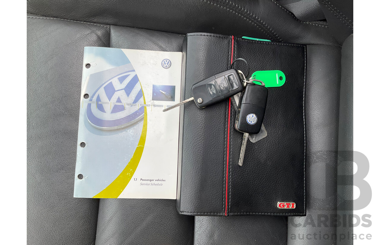 4/2008 Volkswagen Golf GTi 1K MY08 Upgrade 5d Hatchback Black Turbo 2.0L