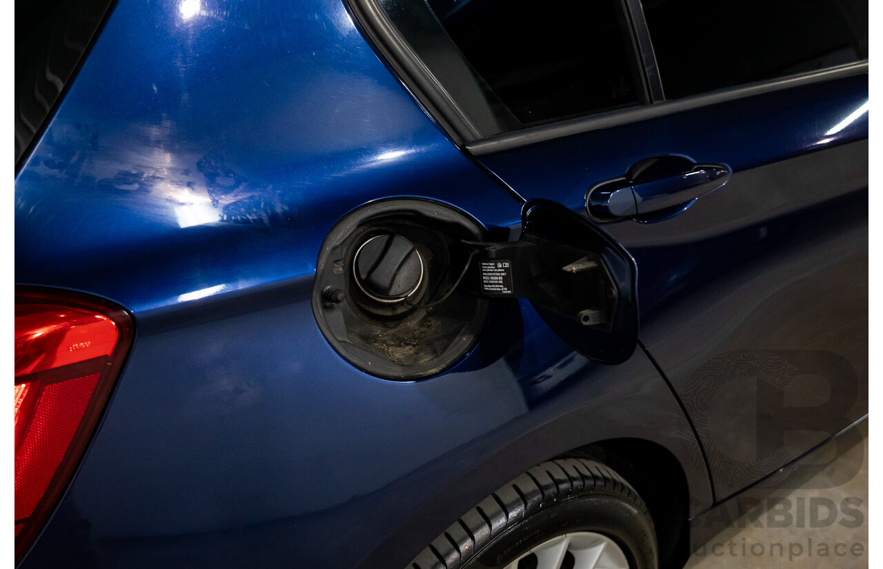 4/2013 BMW 118i F20 5d Hatchback Deep Sea Blue Metallic Turbo 1.6L