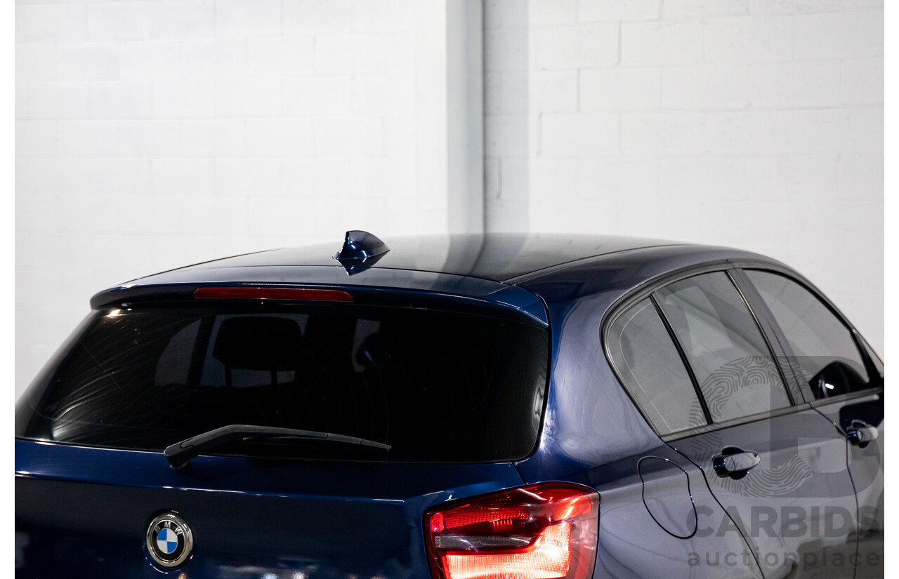 4/2013 BMW 118i F20 5d Hatchback Deep Sea Blue Metallic Turbo 1.6L