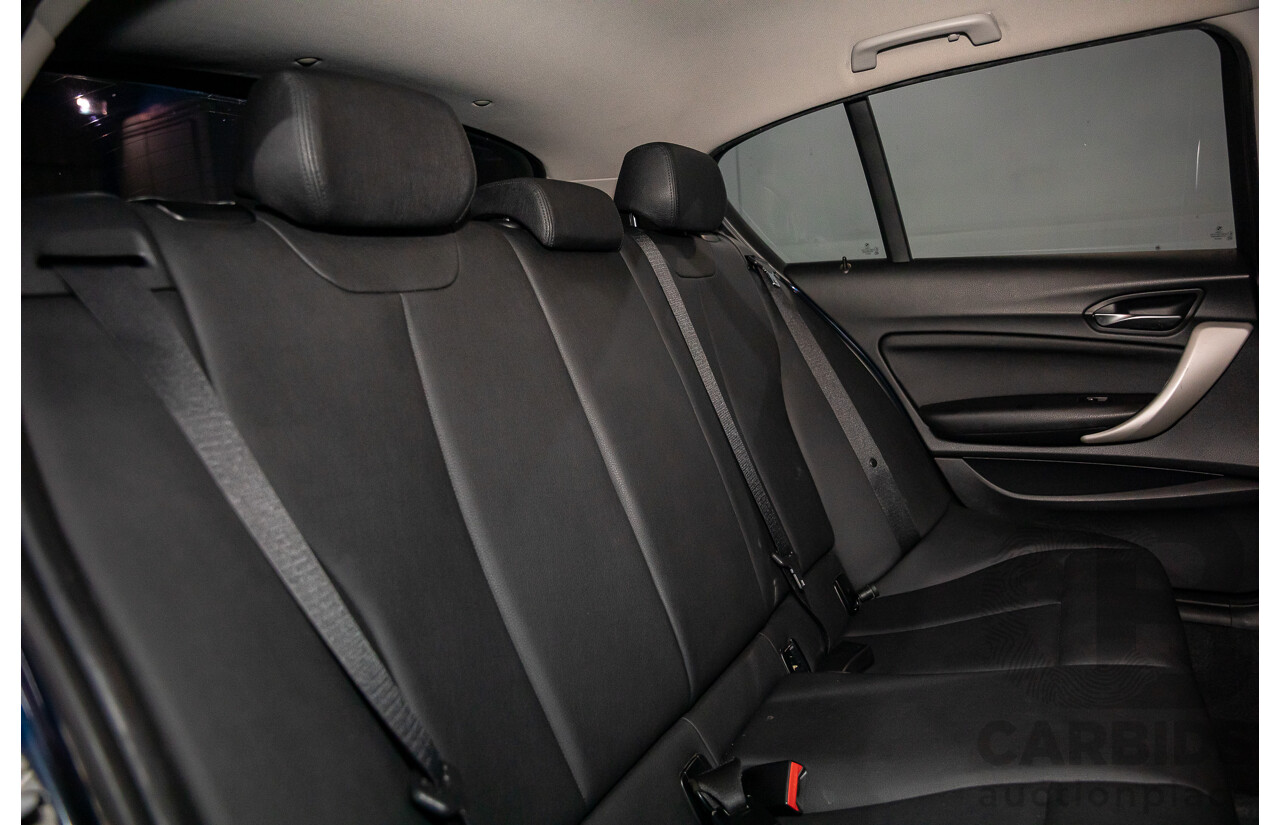 4/2013 BMW 118i F20 5d Hatchback Deep Sea Blue Metallic Turbo 1.6L