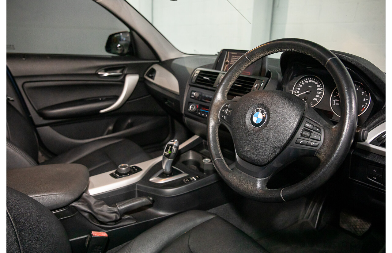 4/2013 BMW 118i F20 5d Hatchback Deep Sea Blue Metallic Turbo 1.6L