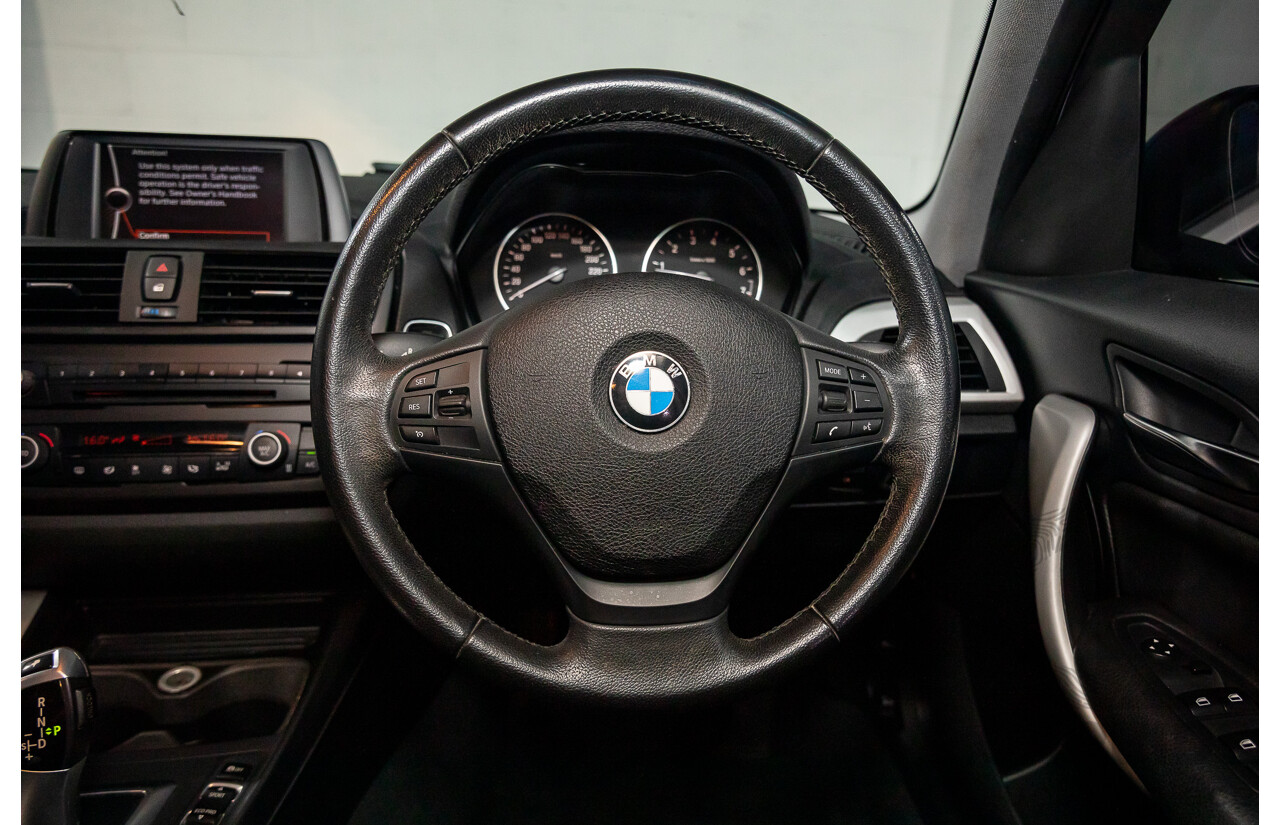 4/2013 BMW 118i F20 5d Hatchback Deep Sea Blue Metallic Turbo 1.6L