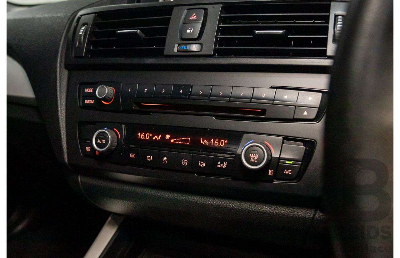 4/2013 BMW 118i F20 5d Hatchback Deep Sea Blue Metallic Turbo 1.6L