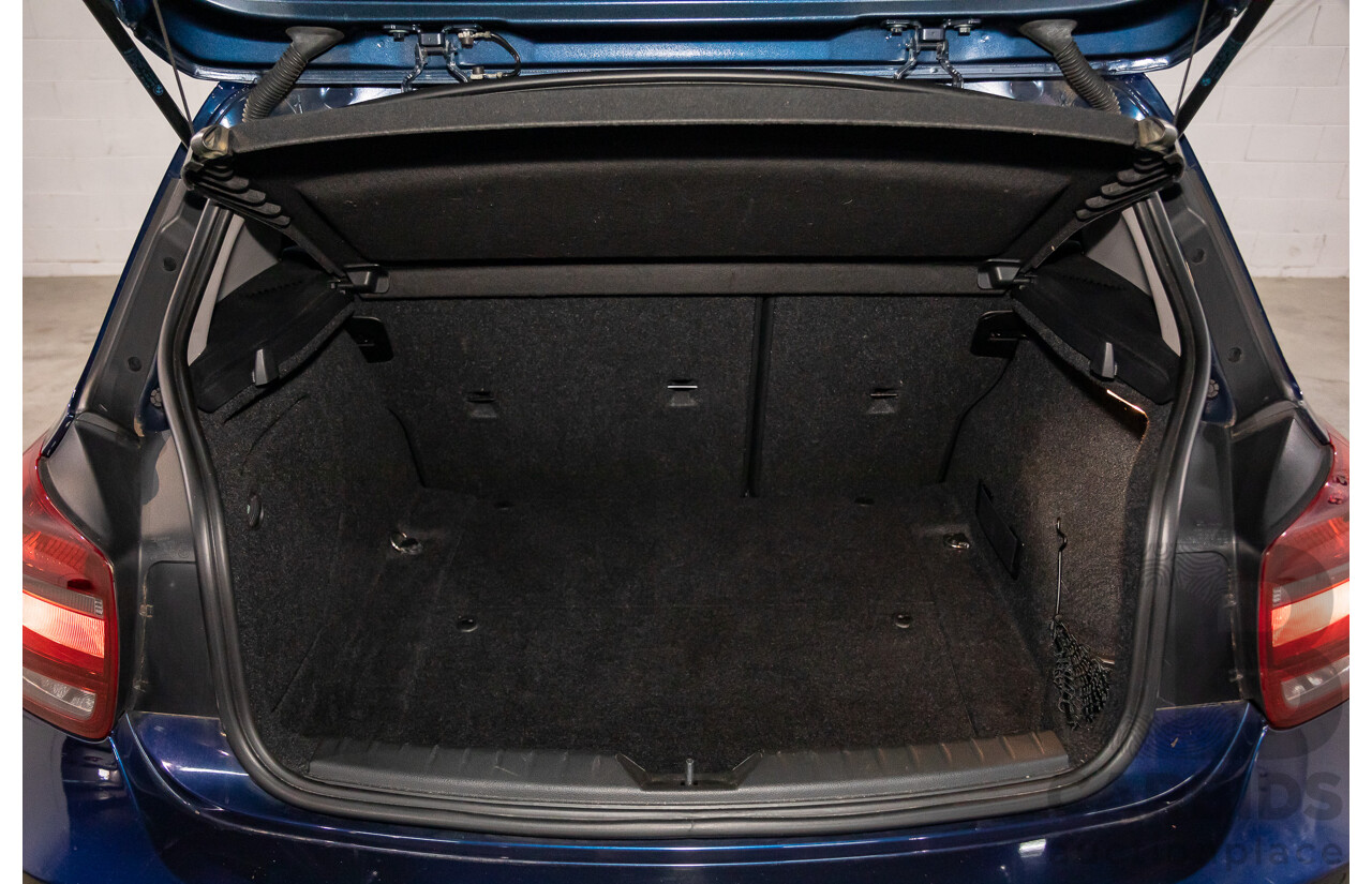 4/2013 BMW 118i F20 5d Hatchback Deep Sea Blue Metallic Turbo 1.6L