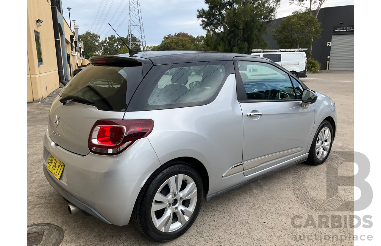 9/2014 Citroen DS3 Dstyle MY13 3d Hatchback Silver 1.6L