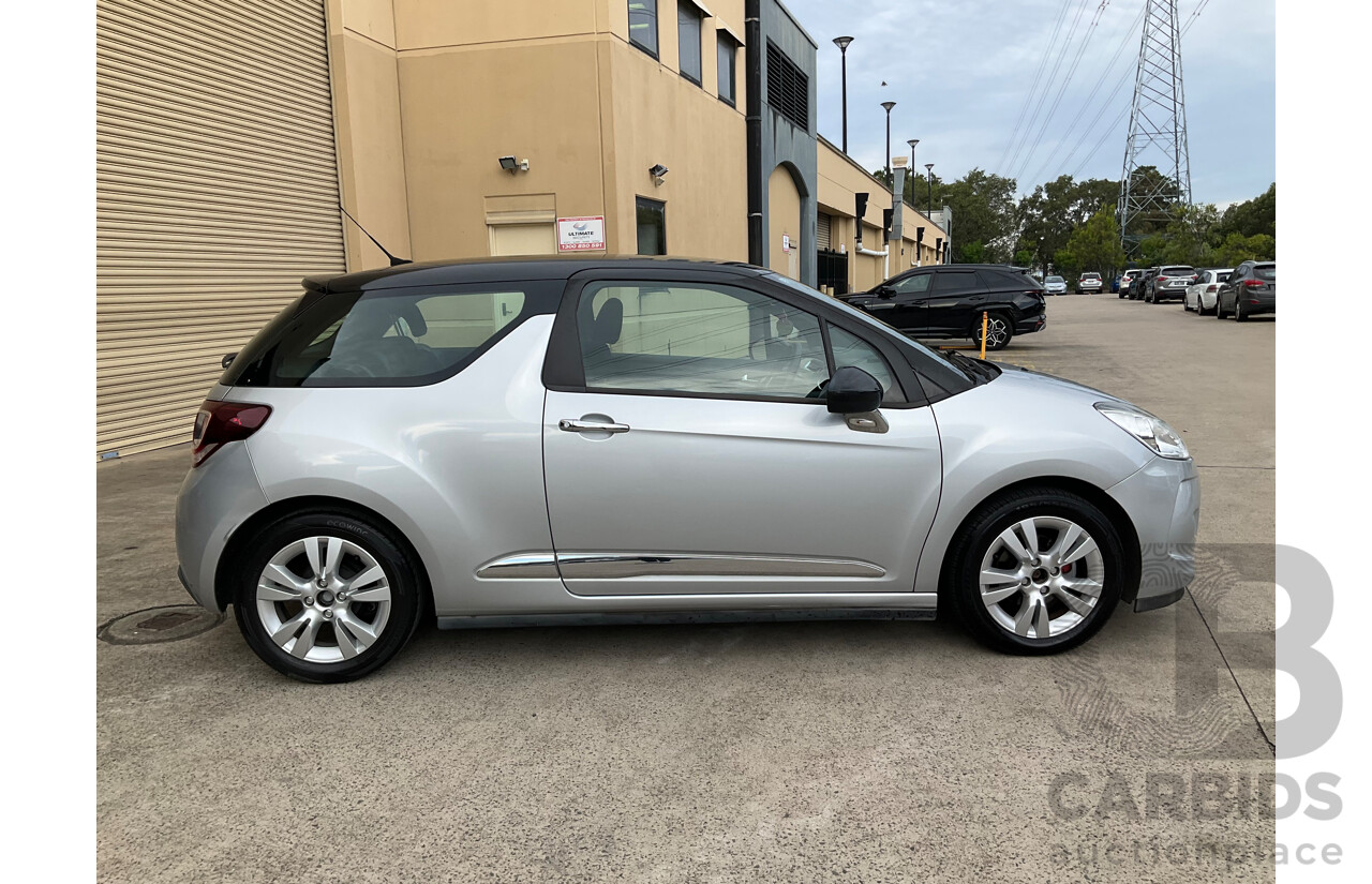 9/2014 Citroen DS3 Dstyle MY13 3d Hatchback Silver 1.6L