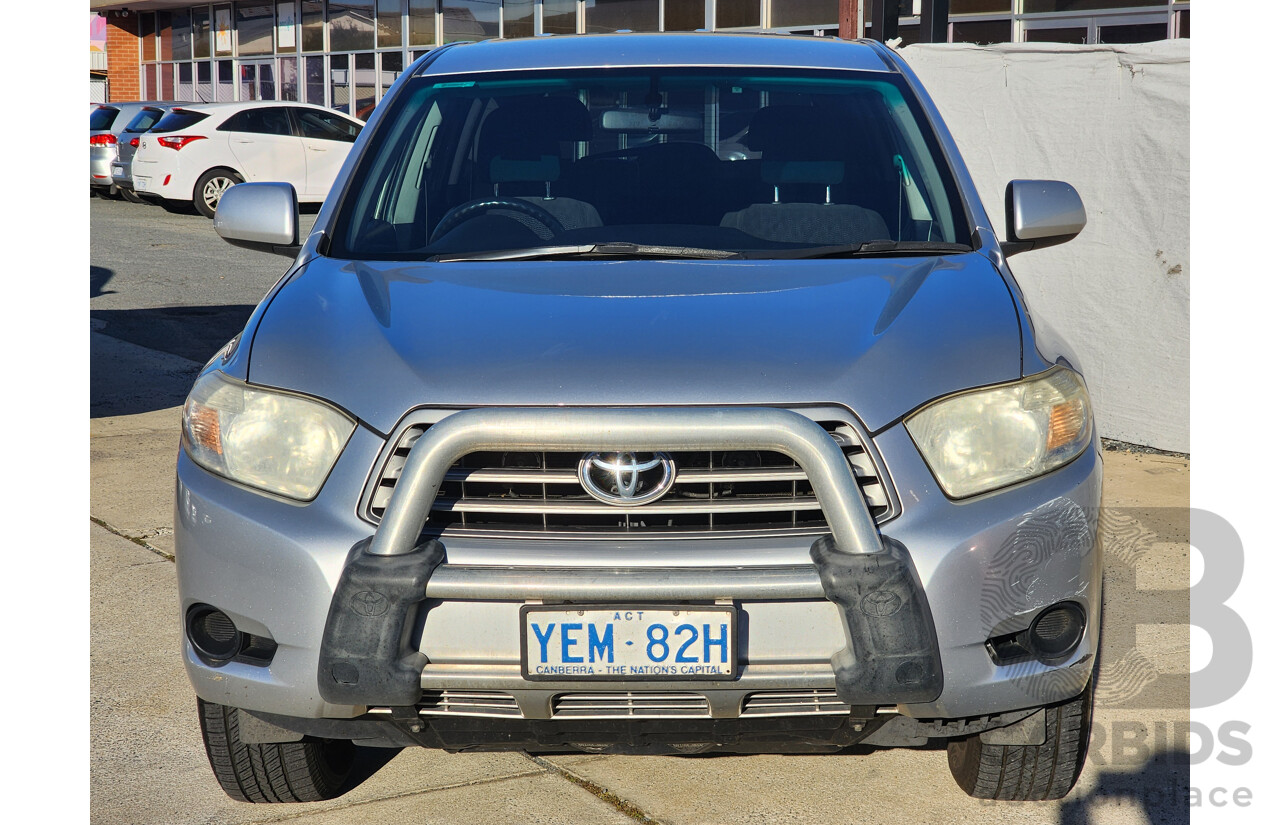 4/2009 Toyota Kluger KX-R (4x4) 7 SEAT GSU45R 4d Wagon Silver 3.5L