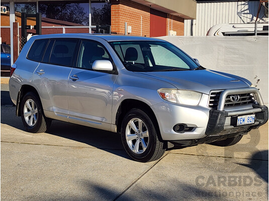 4/2009 Toyota Kluger KX-R (4x4) 7 SEAT GSU45R 4d Wagon Silver 3.5L