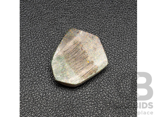 1660546 · 29.45ct Elongated Shield Cut Lightning Ridge Black Opal