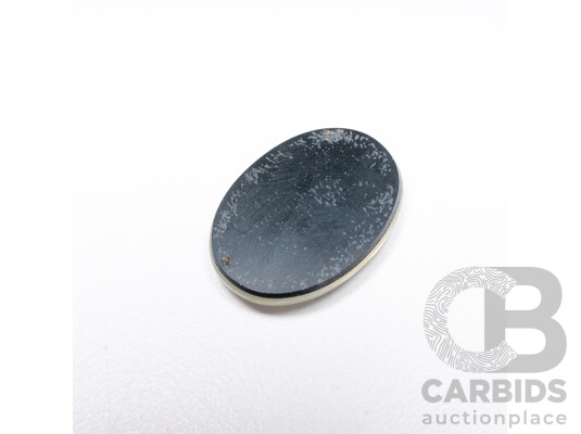 1660586 · 11.35ct Oval Lightning Ridge Black Opal Triplet