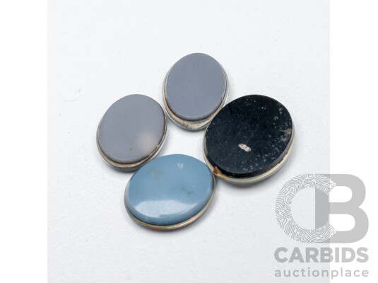 1660587 · 9.10ct Oval Lightning Ridge Opal Triplets - Lot of 4