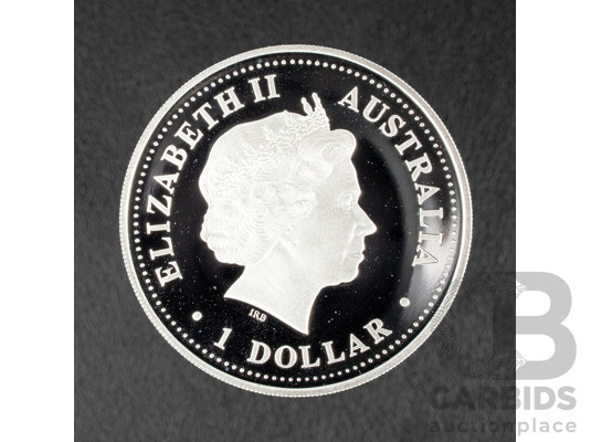 Australian Perth Mint 2000 Silver One Dollar Coin, Silver Millennium Coin .999