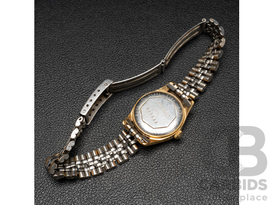 Vintage Seiko Gold Filled Swiss Made 17 Jewel Hand Wind Movement - Model: 2104-0091