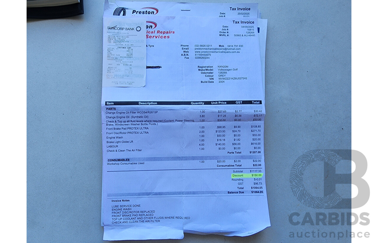 5/2006 Volkswagen Golf 2.0 TDI Comfortline 1K 5d Hatchback Grey 2.0L