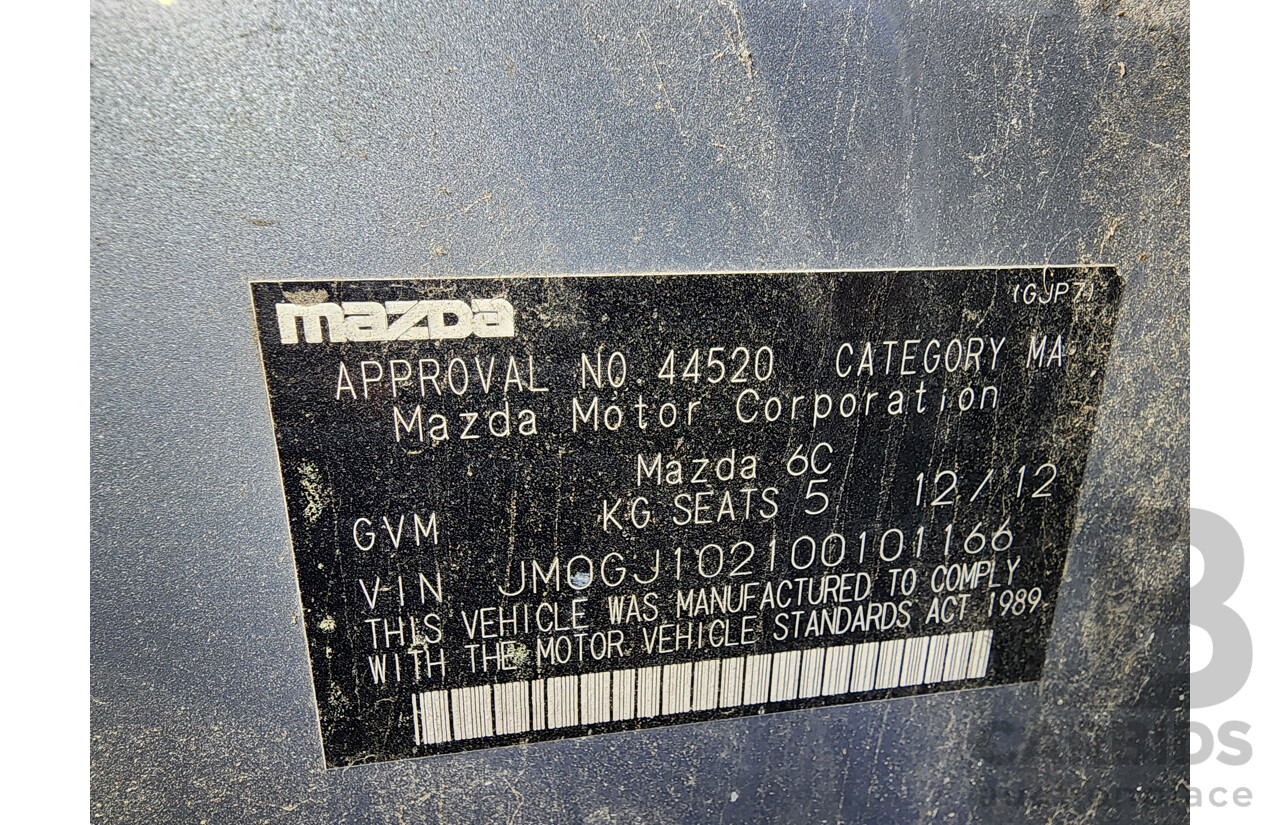 12/2012 Mazda Mazda6 Touring 6C 4d Sedan Silver 2.2L