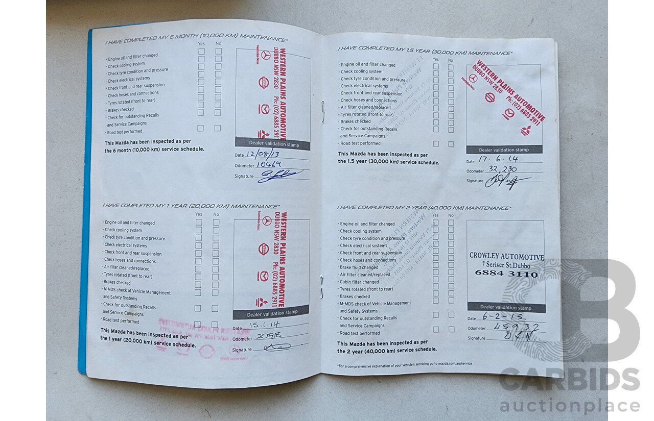 12/2012 Mazda Mazda6 Touring 6C 4d Sedan Silver 2.2L