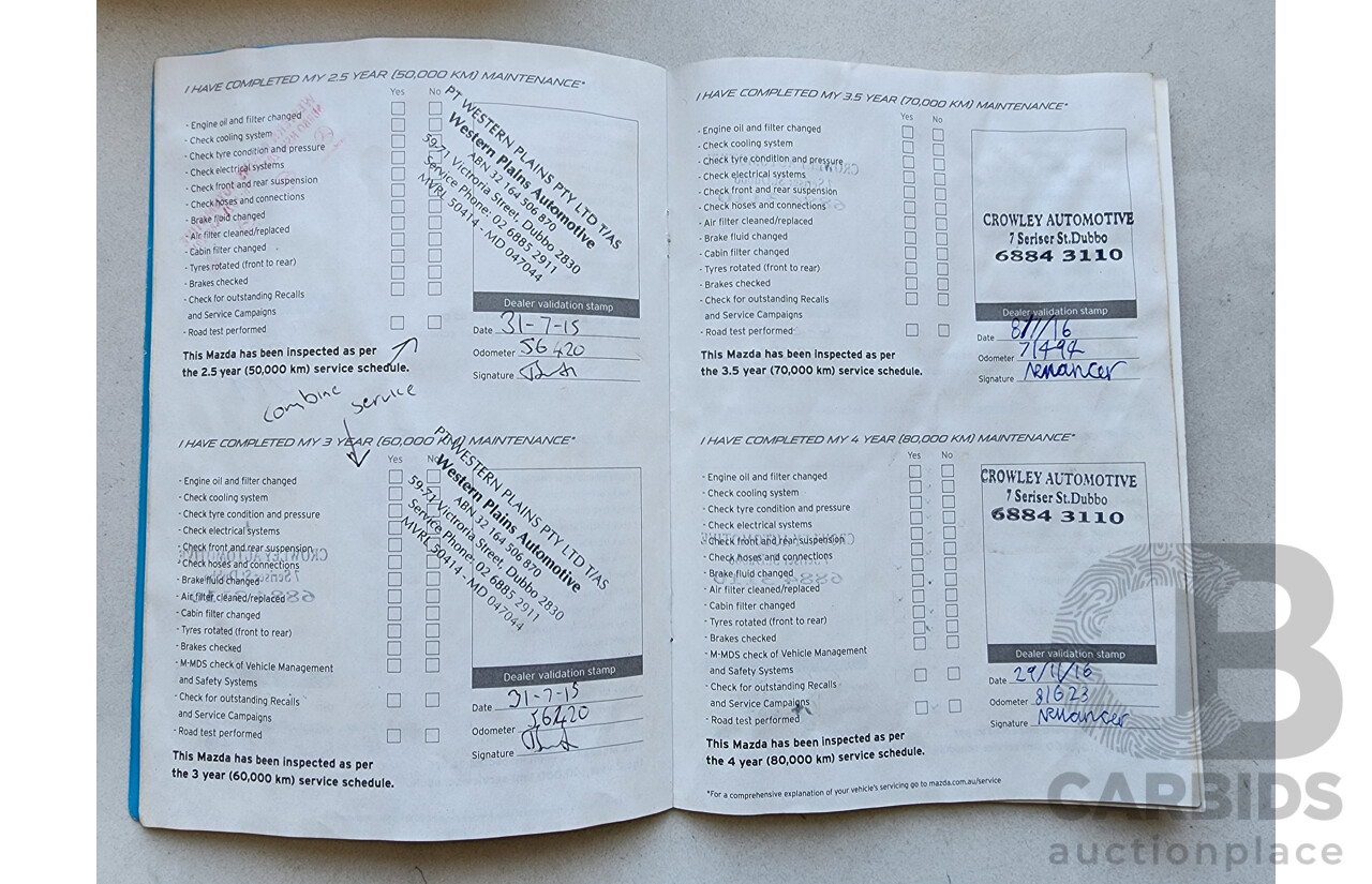 12/2012 Mazda Mazda6 Touring 6C 4d Sedan Silver 2.2L