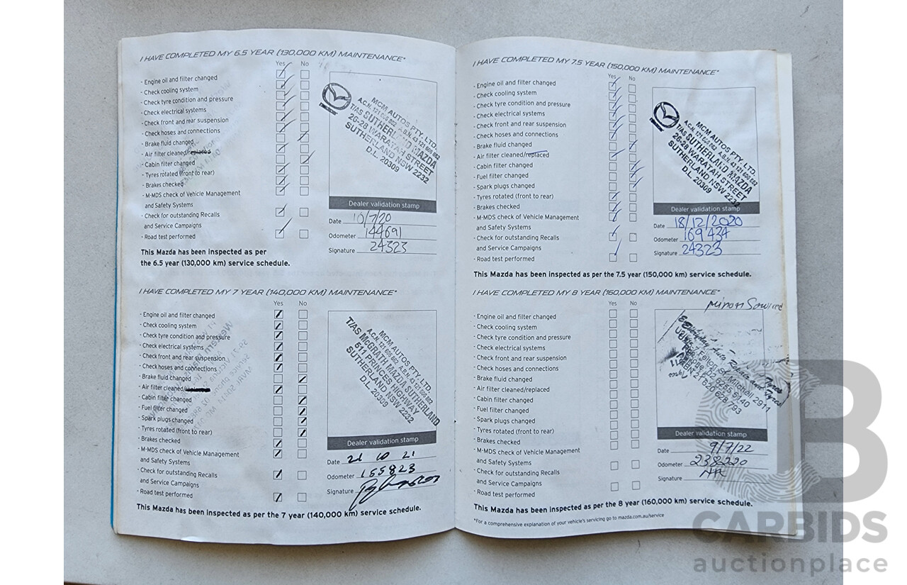 12/2012 Mazda Mazda6 Touring 6C 4d Sedan Silver 2.2L