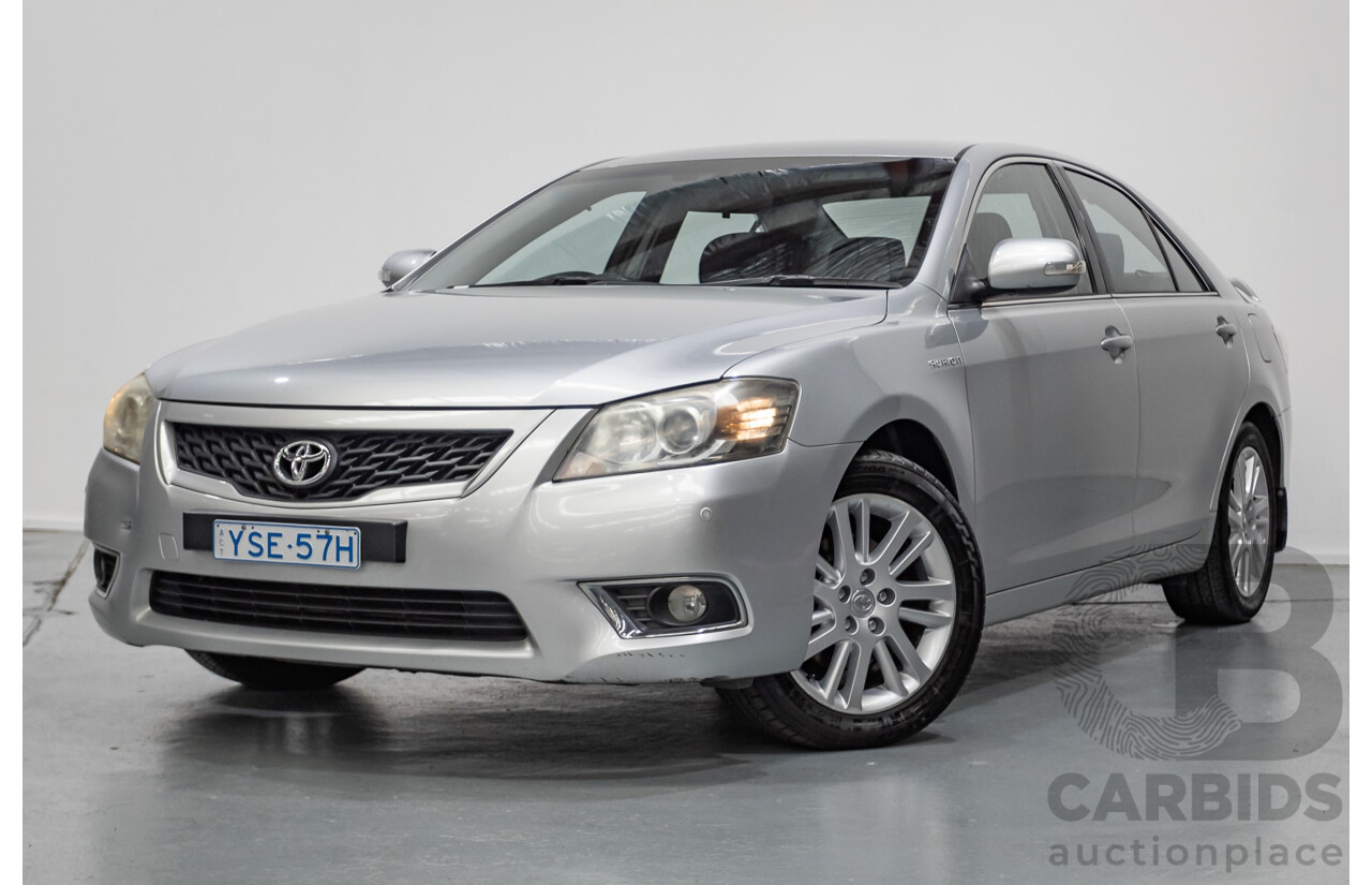 7/2011 Toyota Aurion Touring SE GSV40R 4D Sedan Titanium Silver Metallic V6 3.5L
