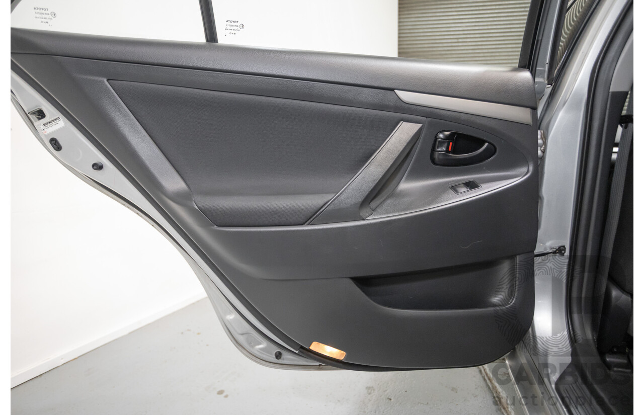 7/2011 Toyota Aurion Touring SE GSV40R 4D Sedan Titanium Silver Metallic V6 3.5L