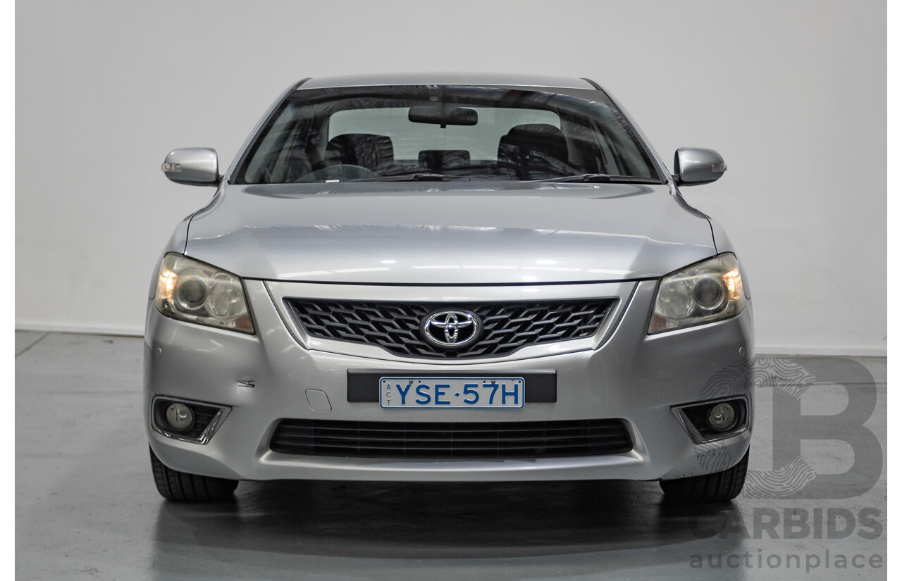 7/2011 Toyota Aurion Touring SE GSV40R 4D Sedan Titanium Silver Metallic V6 3.5L