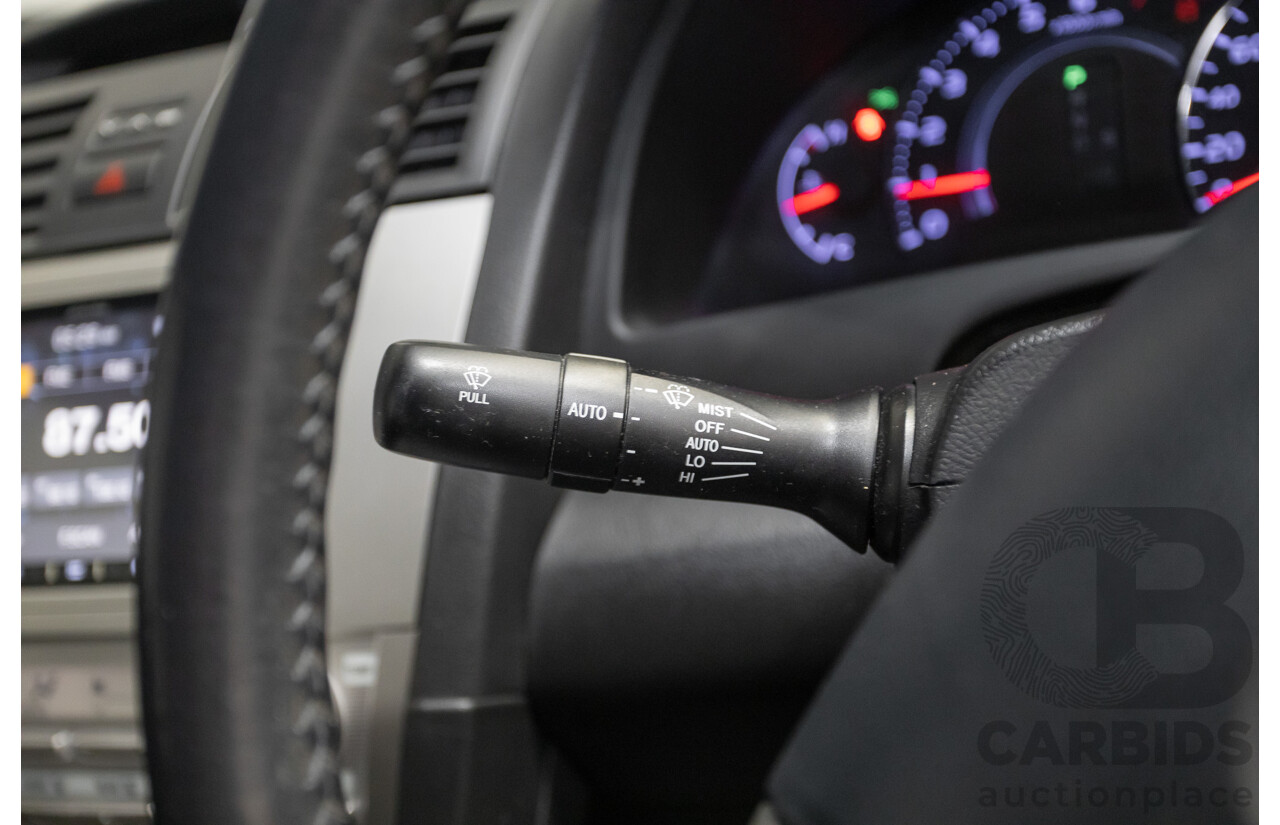 7/2011 Toyota Aurion Touring SE GSV40R 4D Sedan Titanium Silver Metallic V6 3.5L