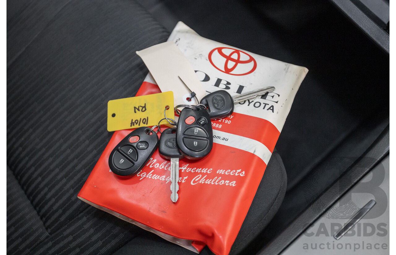 7/2011 Toyota Aurion Touring SE GSV40R 4D Sedan Titanium Silver Metallic V6 3.5L