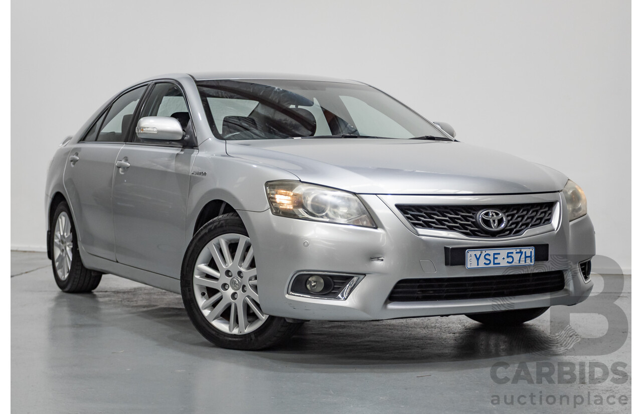 7/2011 Toyota Aurion Touring SE GSV40R 4D Sedan Titanium Silver Metallic V6 3.5L