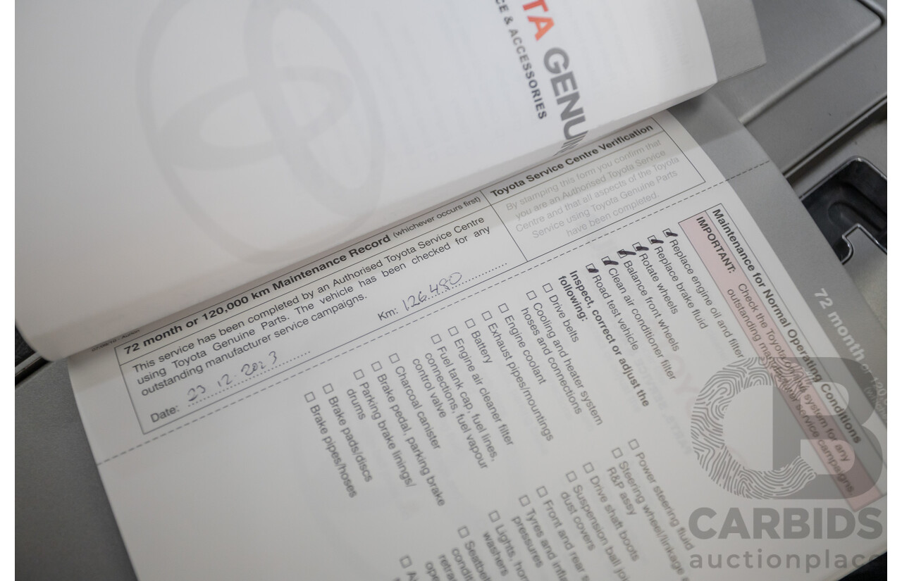 7/2011 Toyota Aurion Touring SE GSV40R 4D Sedan Titanium Silver Metallic V6 3.5L