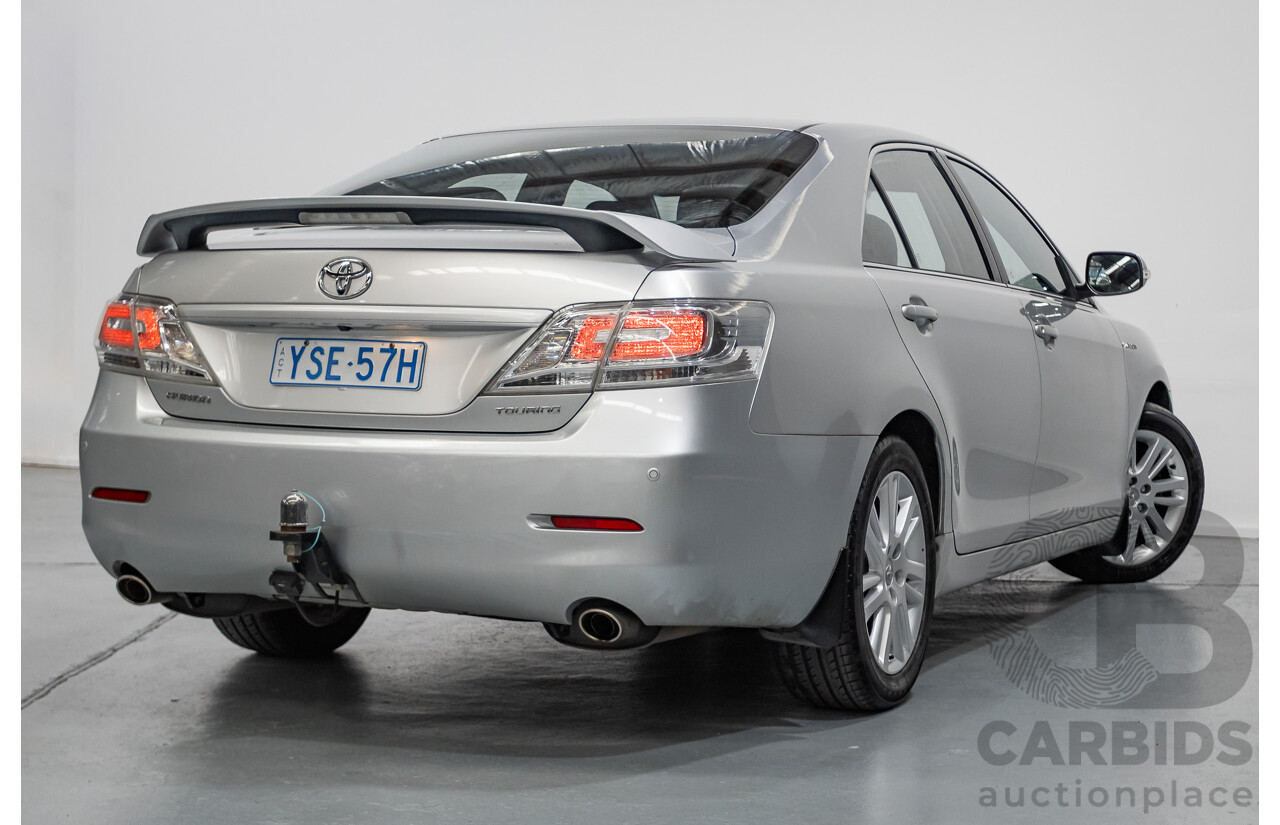 7/2011 Toyota Aurion Touring SE GSV40R 4D Sedan Titanium Silver Metallic V6 3.5L