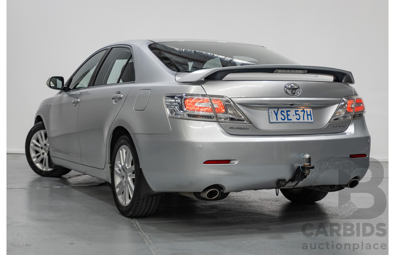 7/2011 Toyota Aurion Touring SE GSV40R 4D Sedan Titanium Silver Metallic V6 3.5L