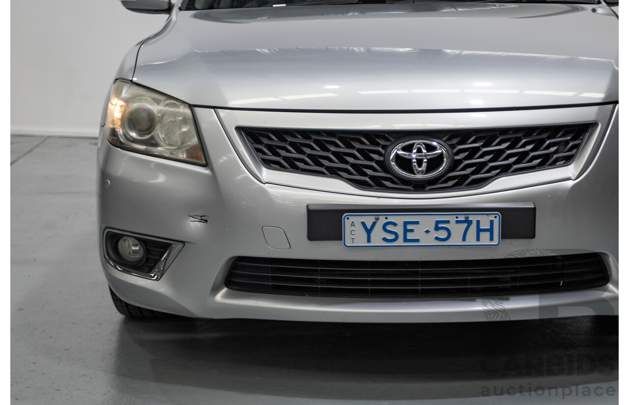 7/2011 Toyota Aurion Touring SE GSV40R 4D Sedan Titanium Silver Metallic V6 3.5L