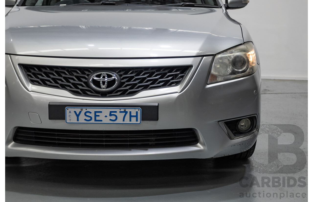 7/2011 Toyota Aurion Touring SE GSV40R 4D Sedan Titanium Silver Metallic V6 3.5L