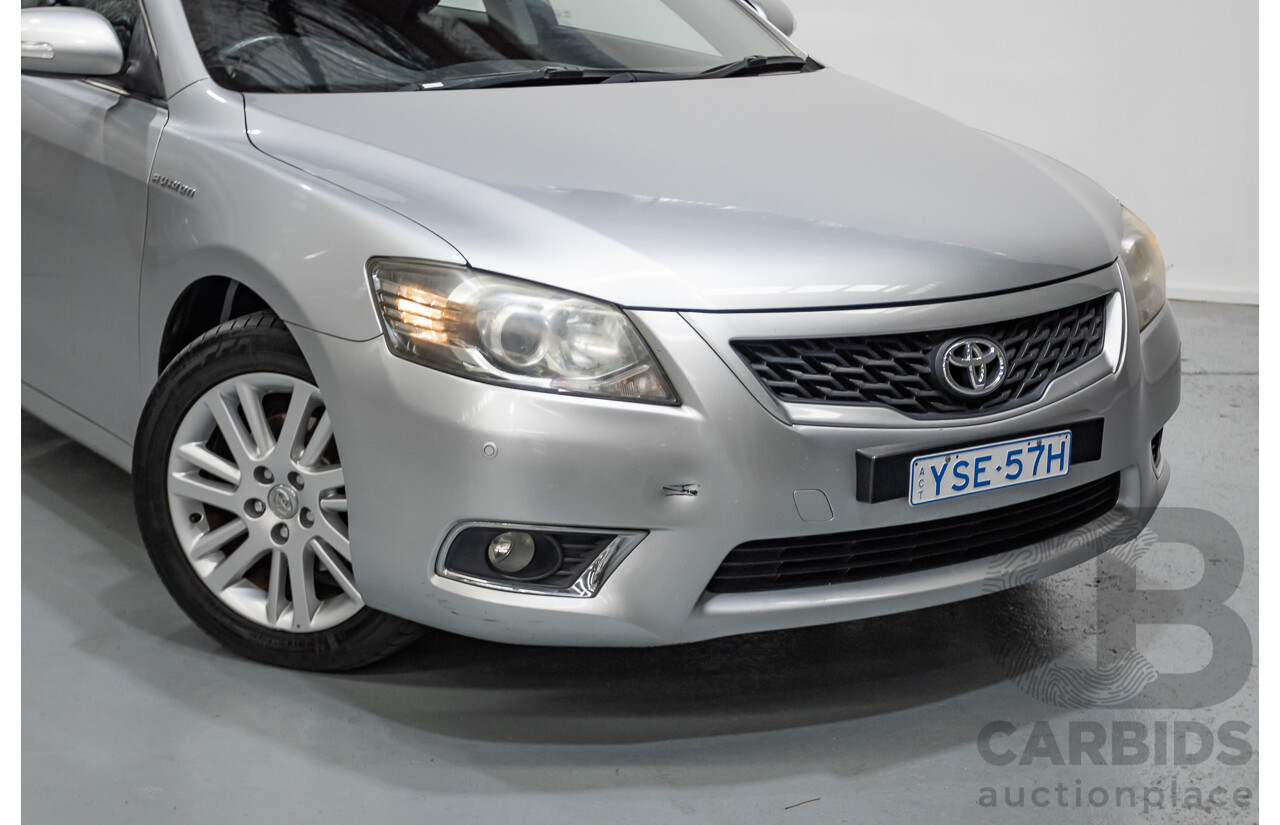 7/2011 Toyota Aurion Touring SE GSV40R 4D Sedan Titanium Silver Metallic V6 3.5L