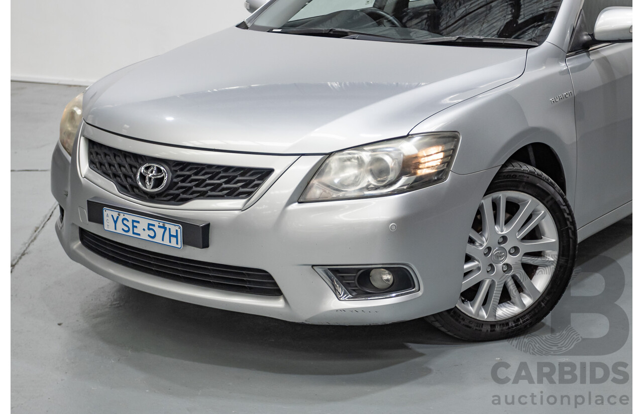 7/2011 Toyota Aurion Touring SE GSV40R 4D Sedan Titanium Silver Metallic V6 3.5L