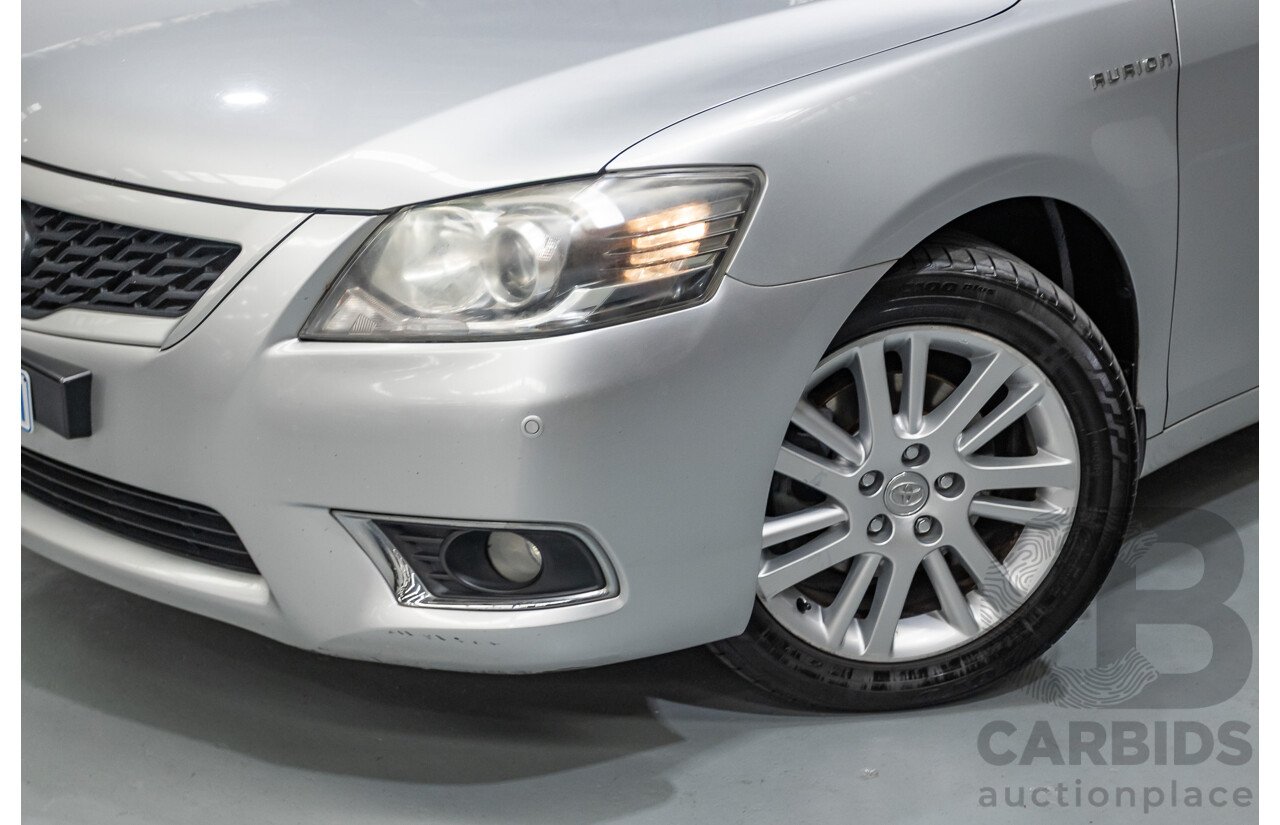 7/2011 Toyota Aurion Touring SE GSV40R 4D Sedan Titanium Silver Metallic V6 3.5L