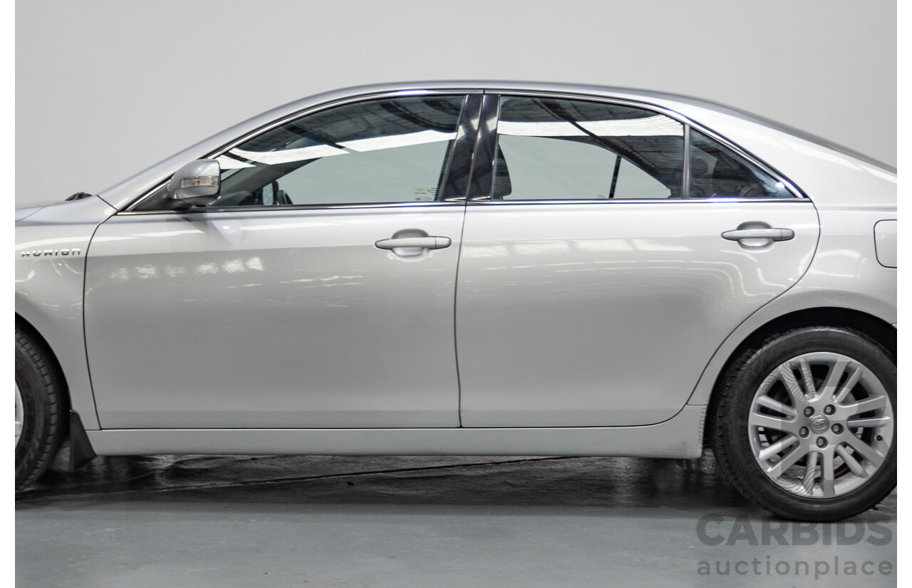 7/2011 Toyota Aurion Touring SE GSV40R 4D Sedan Titanium Silver Metallic V6 3.5L